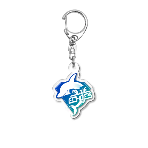 BLUE ECHOES LOGO BLUEGRADATION Acrylic Key Chain