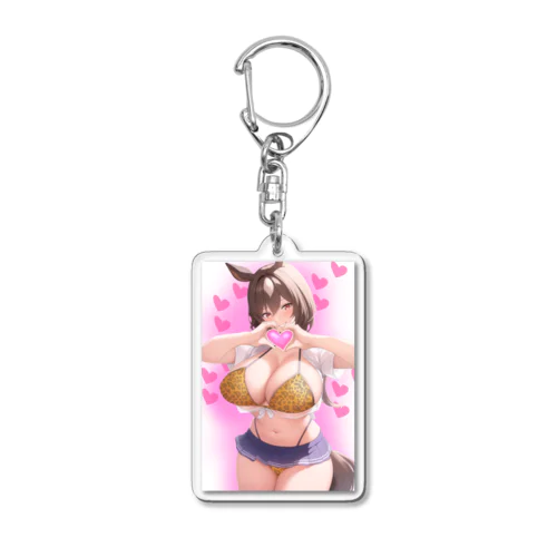 ケモ耳女の子ちゅきちゅきグッズ Acrylic Key Chain