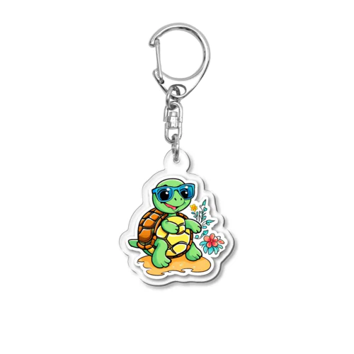 サングラスかめ君 Acrylic Key Chain