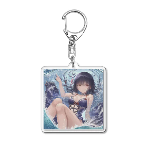 夏開放潤美ちゃん Acrylic Key Chain