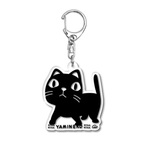 やみねこ　ろっぽ Acrylic Key Chain