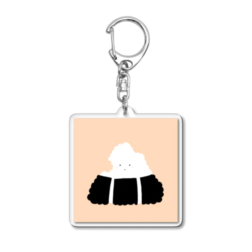 食べられた、しおにぎり Acrylic Key Chain