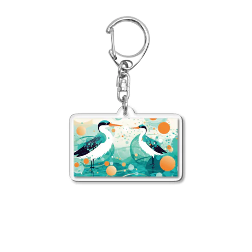 『しぶきをまとうみずどり』【寄付付き商品】 Acrylic Key Chain