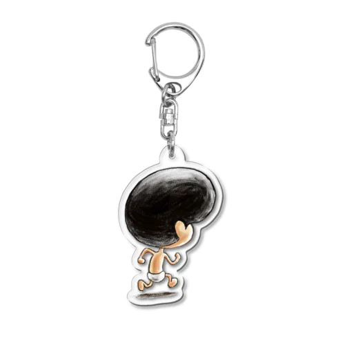 どんどこすすむどんどこすすむの後ろ姿 Acrylic Key Chain