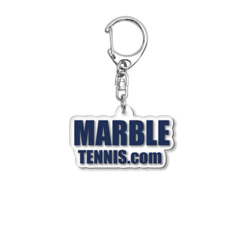 MARBLE TENNIS.com (Navy logo） アクリルキーホルダー