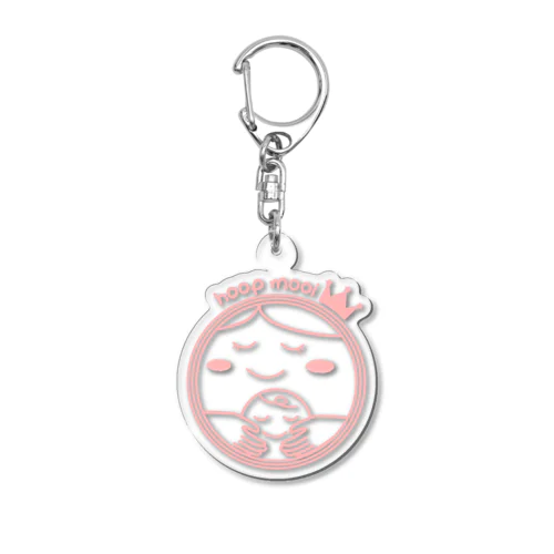 hoop mooi ロゴ Acrylic Key Chain