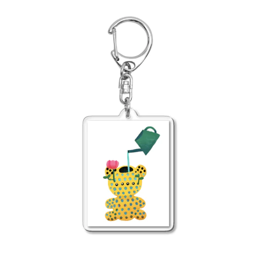 あなぼこだらけのクマの花瓶 Acrylic Key Chain