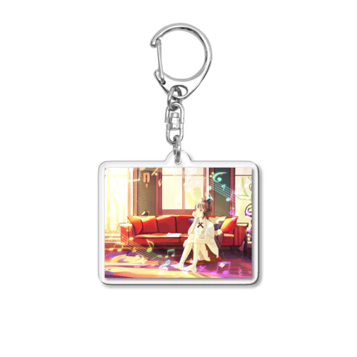 Make a music Acrylic Key Chain