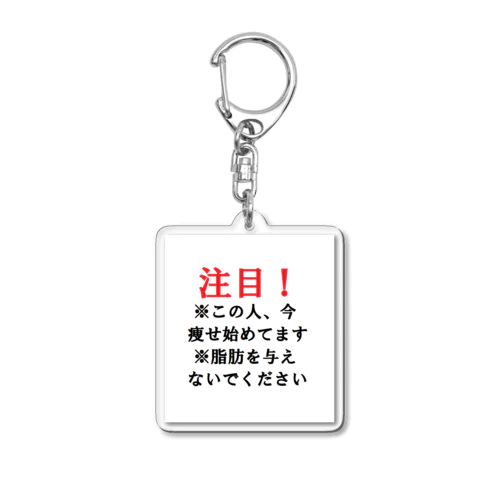 甘い蜜を与えるな！ Acrylic Key Chain