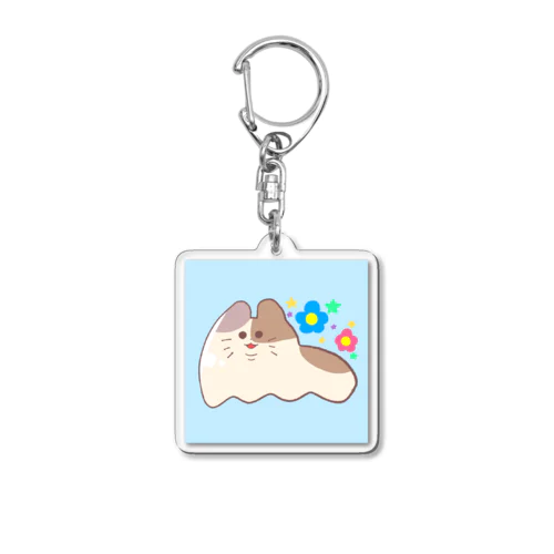 ウミウシデブネコキーホルダー（フラワー） Acrylic Key Chain