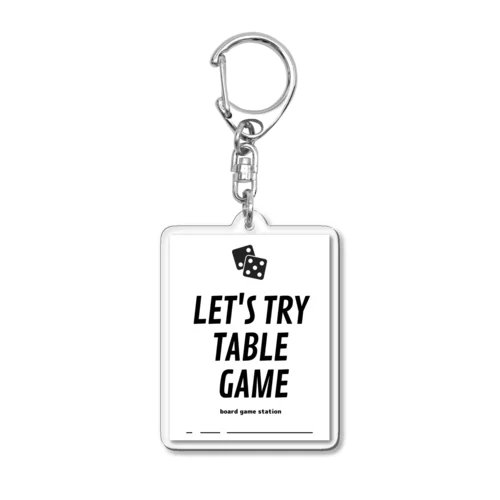 board game station goods Acrylic Key Chain