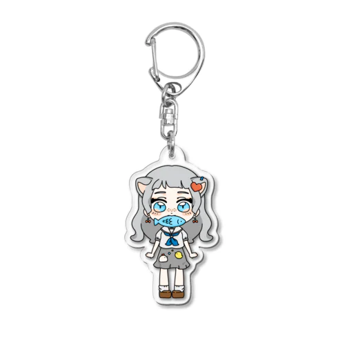 ちいさな銀シャケ Acrylic Key Chain