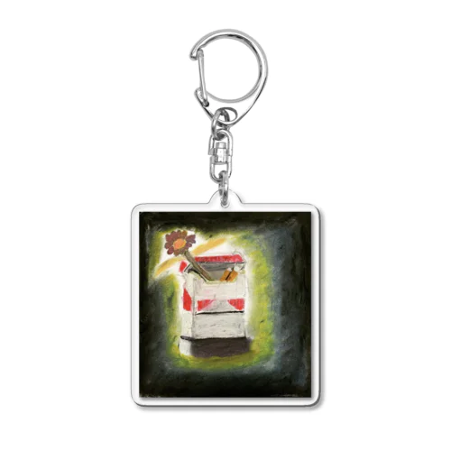 花マル Acrylic Key Chain