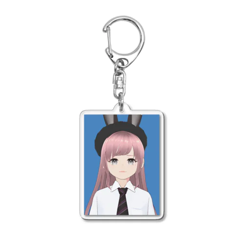 ヲタ子の証明写真 Acrylic Key Chain