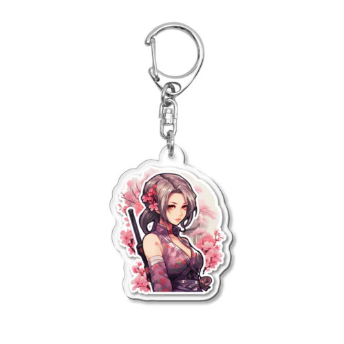 Japanese Ninja _ KUNOICHI Acrylic Key Chain