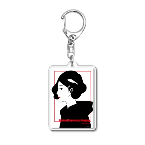 Minimal Resonance Imaging Acrylic Key Chain