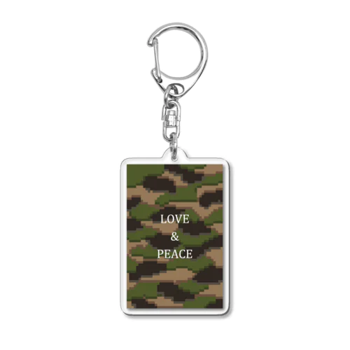 LOVE＆PEACE Acrylic Key Chain