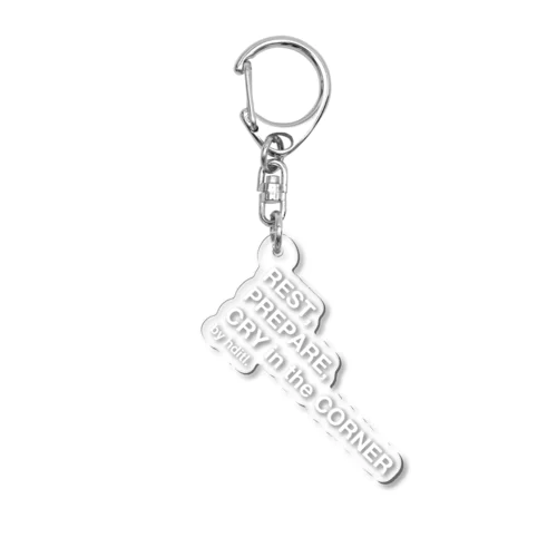 LOGO (White) Acrylic Key Chain