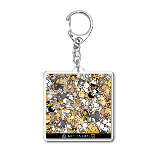 猫まみれキーホルダー Acrylic Key Chain
