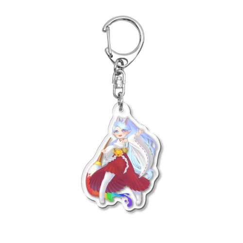 にじげん尼崎公式キャラクター　天音虹狐　立ち絵Ver Acrylic Key Chain