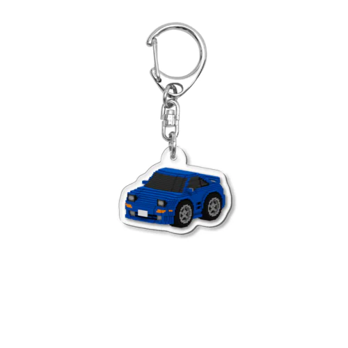 ボクセルカーキーホルダー_MR2_SW2_type_blue Acrylic Key Chain