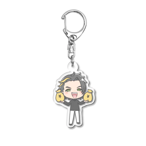 漆黒くんのミニキャラグッズ Acrylic Key Chain