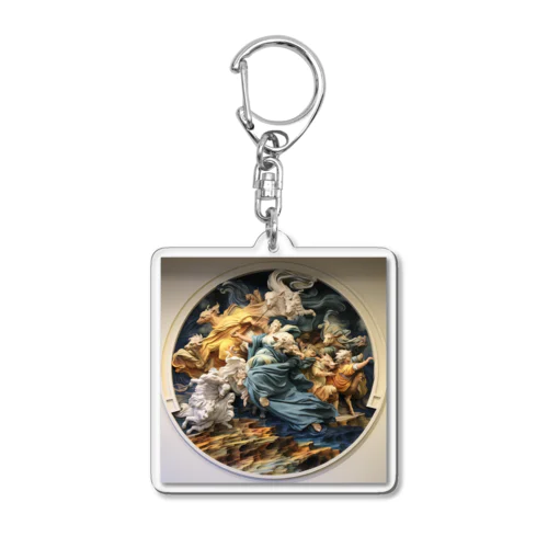 I can't keep up with God's playthings Acrylic Key Chain