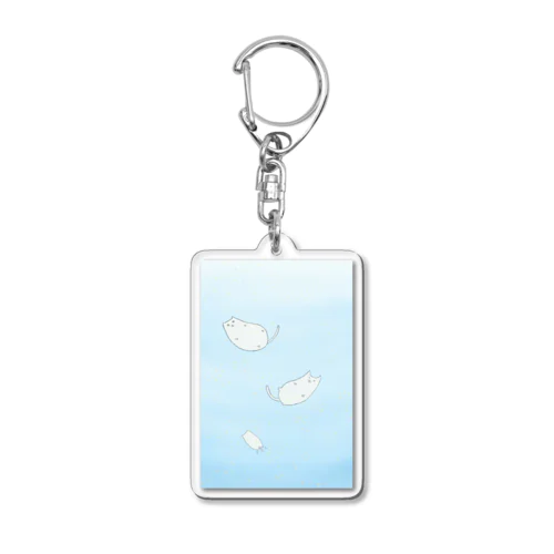 すいすい水曜日にゃんこず Acrylic Key Chain