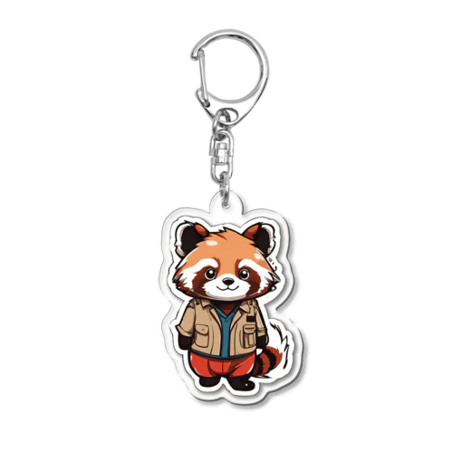 可愛いレッサーパンダ Acrylic Key Chain