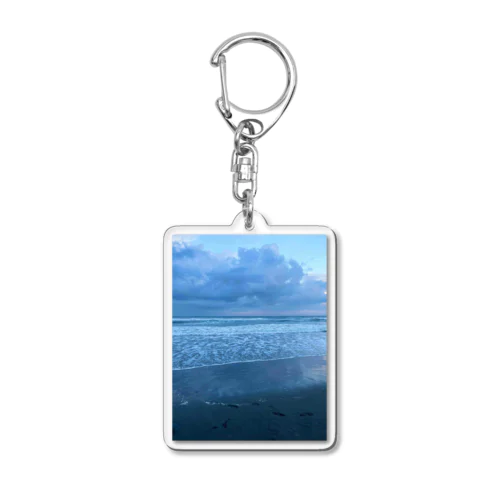 夏の九十九里浜の浜辺　３ Acrylic Key Chain