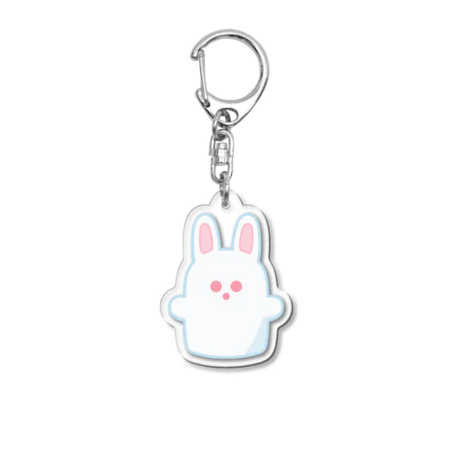 【はにとも】白うさぎはにわ Acrylic Key Chain