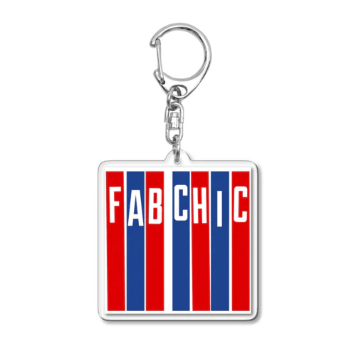 トリコロールfab chic Acrylic Key Chain