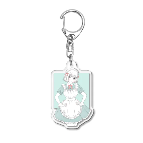 メイドグリーン(スクエア) Acrylic Key Chain