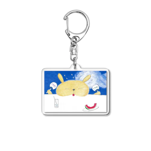 うさ太夏バテ2 Acrylic Key Chain