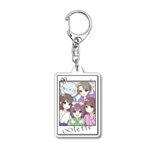 ∞lette3期　チェキ風 Acrylic Key Chain