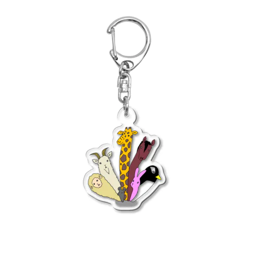 動物茸 Acrylic Key Chain