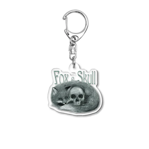 Fox＆Skull Acrylic Key Chain