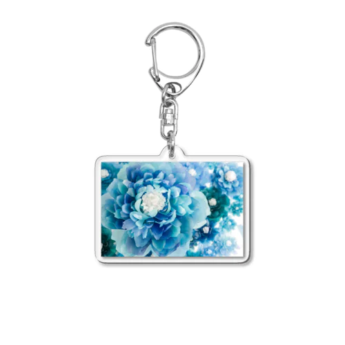 青い花 Acrylic Key Chain