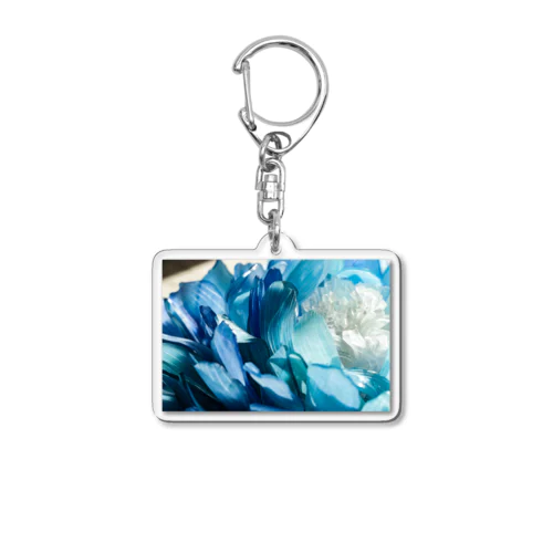 青い花 Acrylic Key Chain