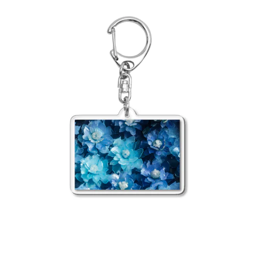 青い花 Acrylic Key Chain