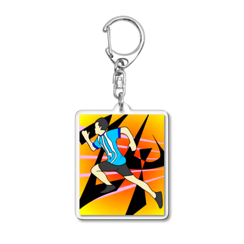 和泉朝陽わくわく24時間マラソン2023グッズ　〜走るイラストver〜 Acrylic Key Chain