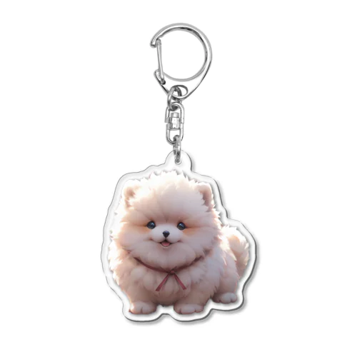 もふもふ犬 Acrylic Key Chain