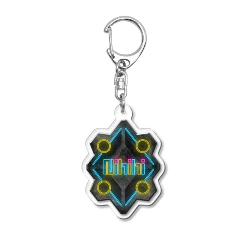 四ツ打ニヒヒ バッジロゴ Acrylic Key Chain