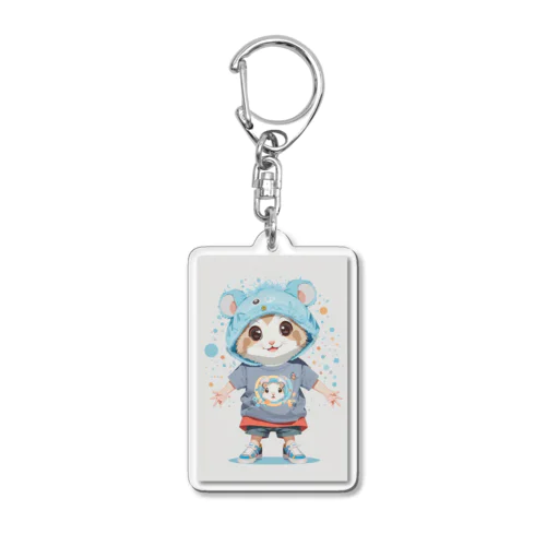 ハムちゃりcuteグッズ Acrylic Key Chain