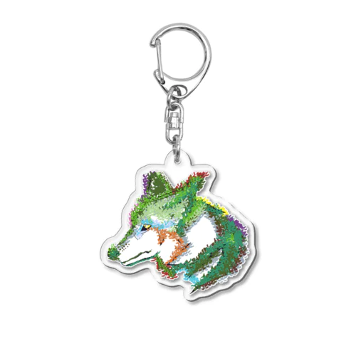 Plantanimal Wolf Acrylic Key Chain