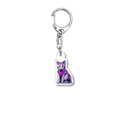 パンクビビッド・ピエロキャット Acrylic Key Chain