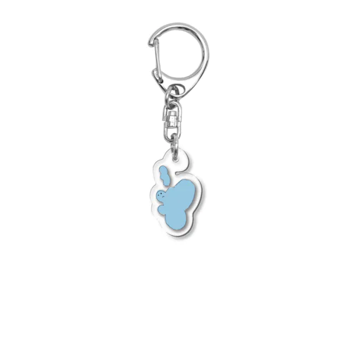 shihokohaくん ブルー Acrylic Key Chain