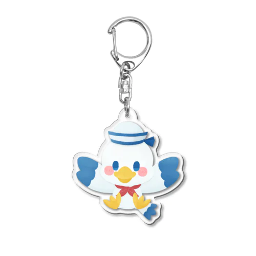 カモメの水平さん Acrylic Key Chain