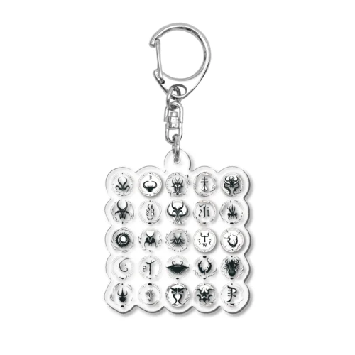 Zodiac signs Acrylic Key Chain