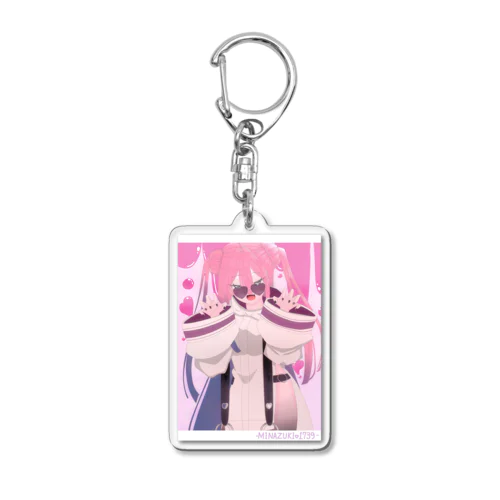 ピンクの女の子。（？） Acrylic Key Chain